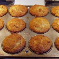 Maple Syrup and banana muffins